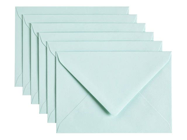 Envelop Papicolor C6 114x162mm zeegroen