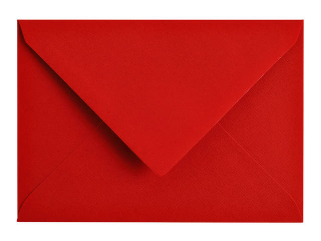 Envelop Papicolor C6 114x162mm rood