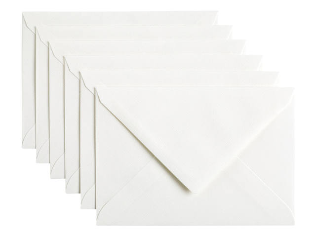 Envelop Papicolor C6 114x162mm hagelwit
