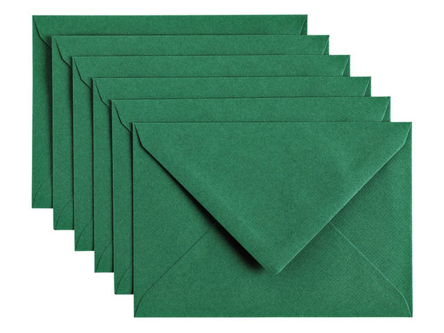 Envelop Papicolor C6 114x162mm dennengroen