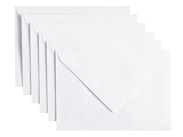 Envelop Papicolor C6 114x162mm kraft wit