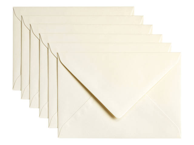 Envelop Papicolor C6 114x162mm metallic ivoor