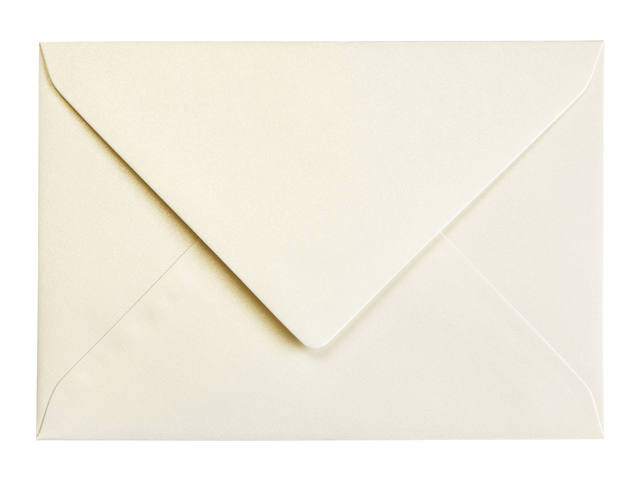 Envelop Papicolor C6 114x162mm metallic ivoor