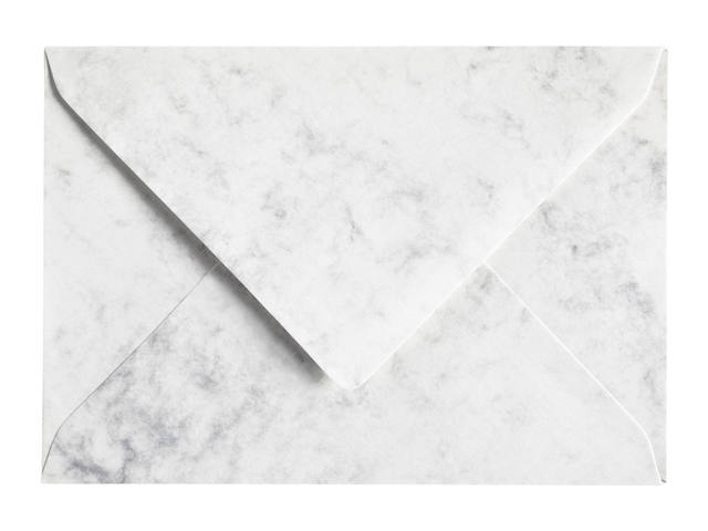 Envelop Papicolor C6 114x162mm marble grijs
