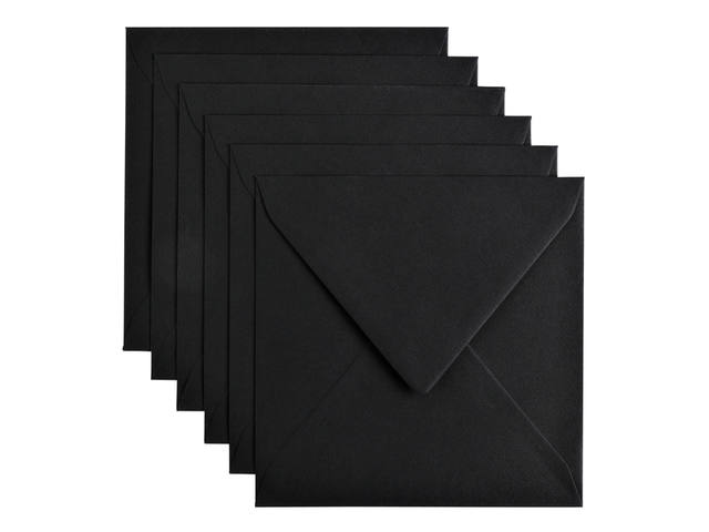 Envelop Papicolor 140x140mm ravenzwart