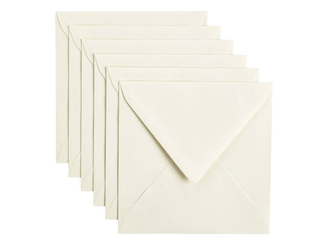 Envelop Papicolor 140x140mm anjerwit