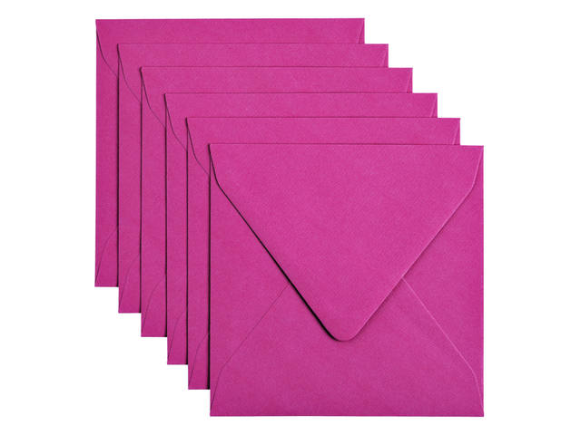 Envelop Papicolor 140x140mm felroze