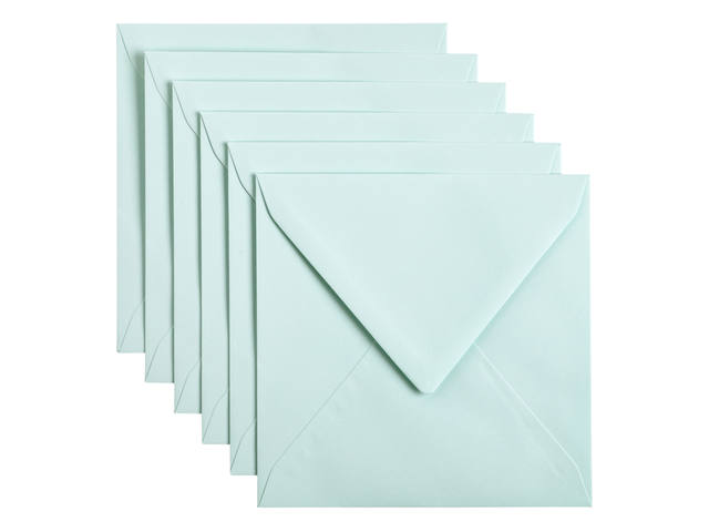 Envelop Papicolor 140x140mm zeegroen