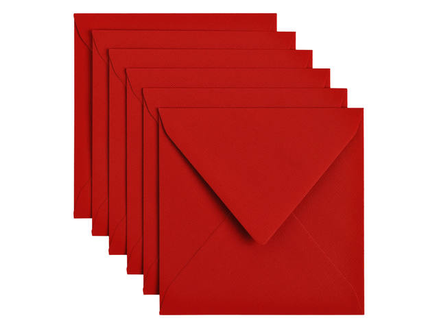 Envelop Papicolor 140x140mm rood