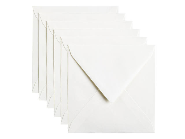 Envelop Papicolor 140x140mm hagelwit