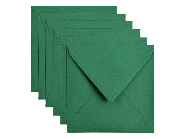 Envelop Papicolor 140x140mm dennengroen