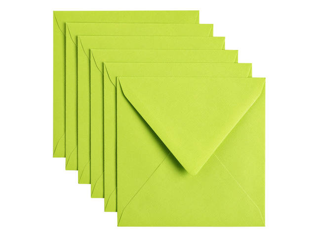 Envelop Papicolor 140x140mm appelgroen