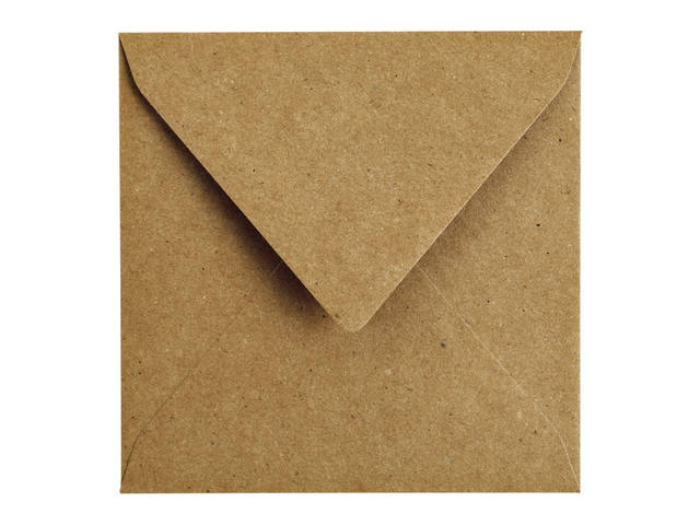 Envelop Papicolor 140x140mm kraft bruin