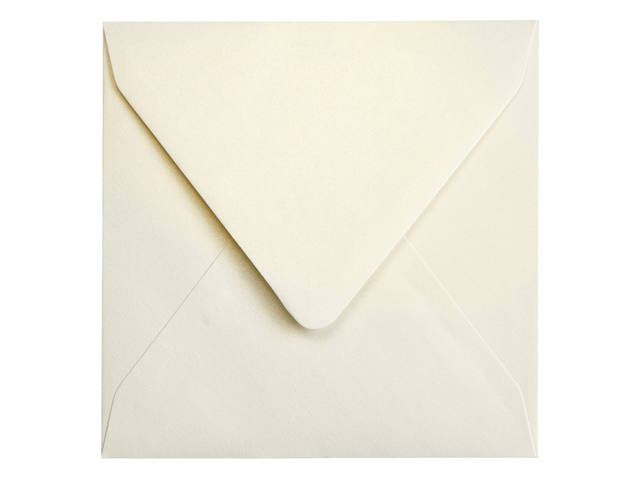 Envelop Papicolor 140x140mm metallic ivoor