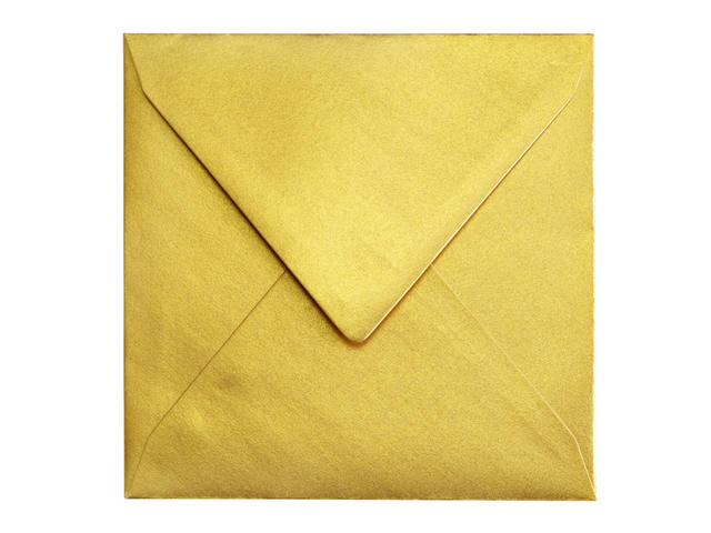 Envelop Papicolor 140x140mm metallic goud