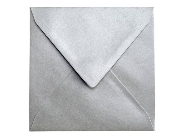 Envelop Papicolor 140x140mm metallic zilver