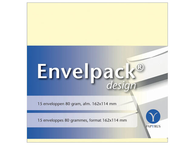 Envelop Papyrus Envelpack C6 114x162mm ivoor
