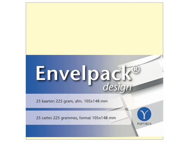Enkele kaart Papyrus Envelpack A6 105x148mm ivoor