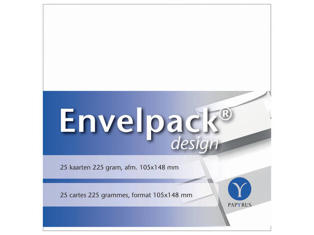 Enkele kaart Papyrus Envelpack A6 105x148mm wit