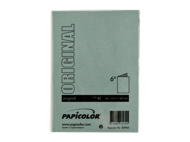 Correspondentiekaart Papi dubbel A6 dennengroen