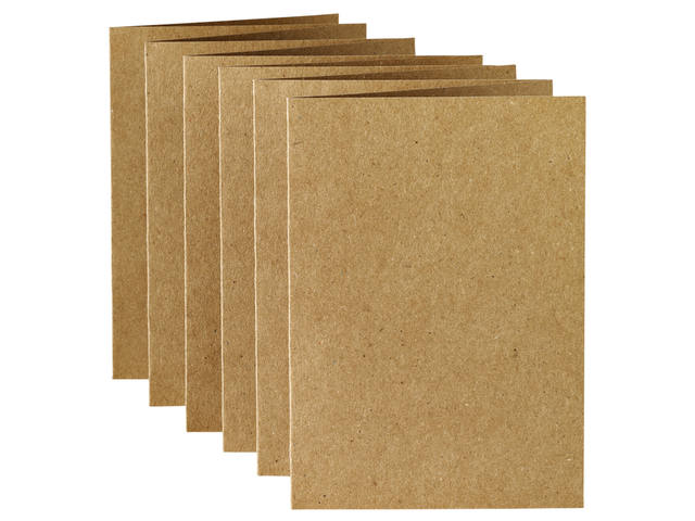 Correspondentiekaart Papi dubbel A6 bruin