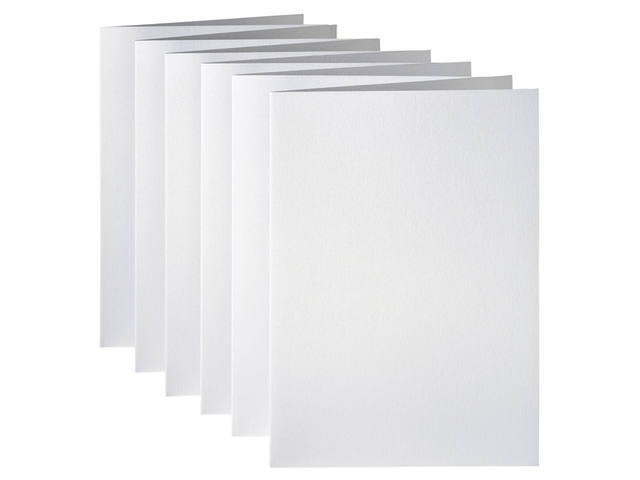 Correspondentiekaart Papi dubbel A 6mtl parelwit