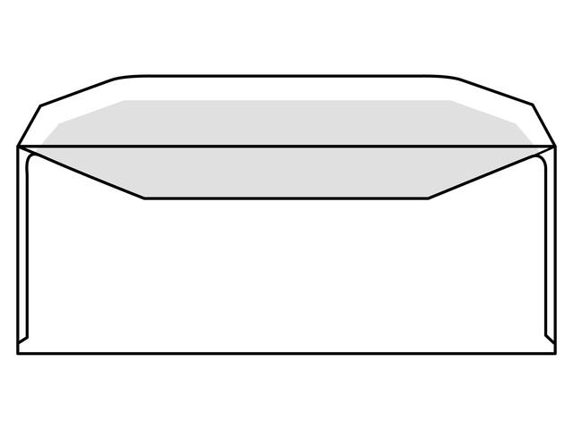 Envelop IEZZY C5/6 114x229mm vr 80gr wit