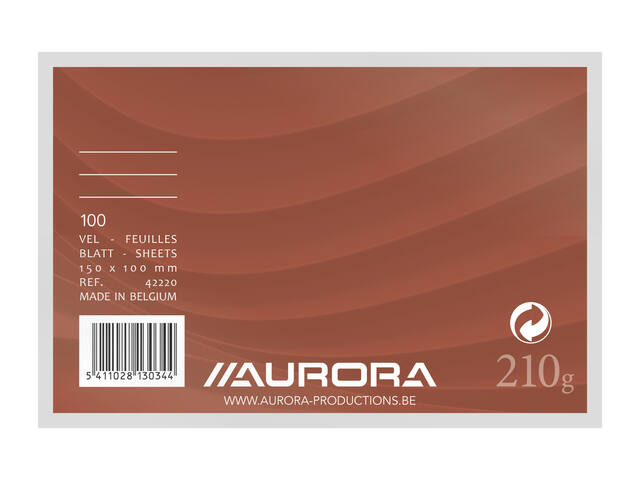 Systeemkaart Aurora 150x100mm lijn koplijn 210gr