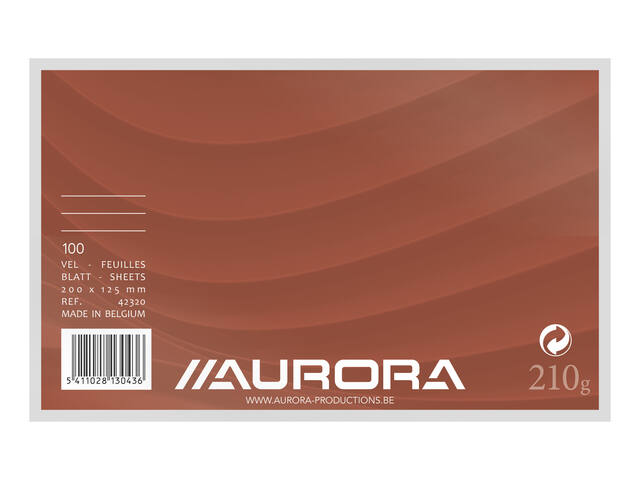 Systeemkaart Aurora 200x125mm lijn koplijn 210gr