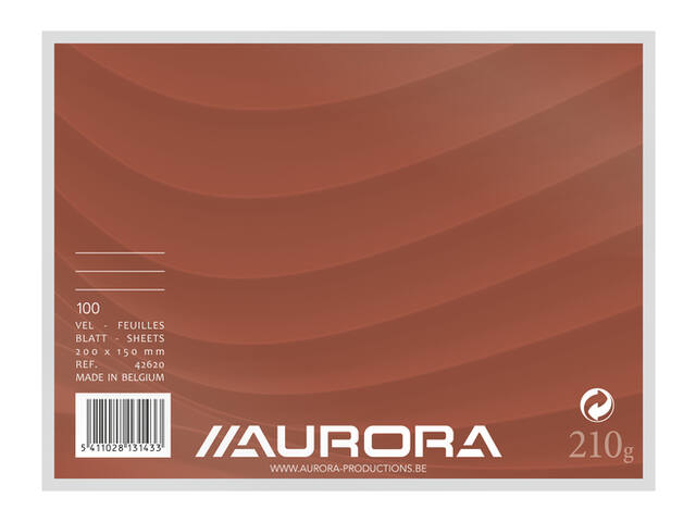 Systeemkaart Aurora 200x150mm lijn koplijn 210gr