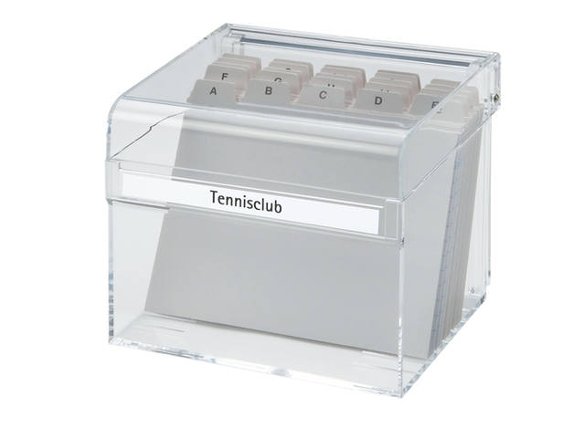 Kaartenbak Maul met index DIN A6 acryl