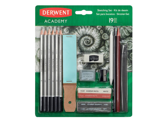 Grafietschetsset Derwent Academy 19d