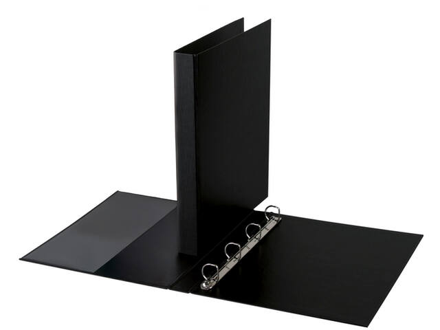 Ringband Quantore 4-rings A4 PP 35mm D-mech zwart