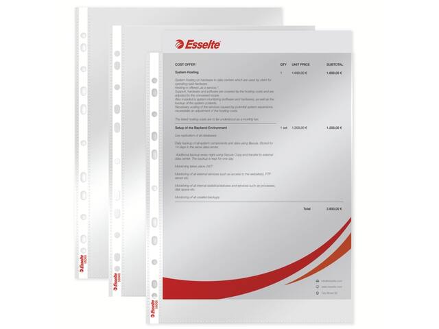 Showtas Esselte copy safe PP A4 glashelder
