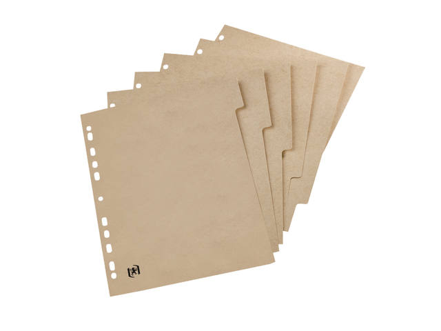 Tabblad Oxford Touareg 11r 6dlg naturel karton