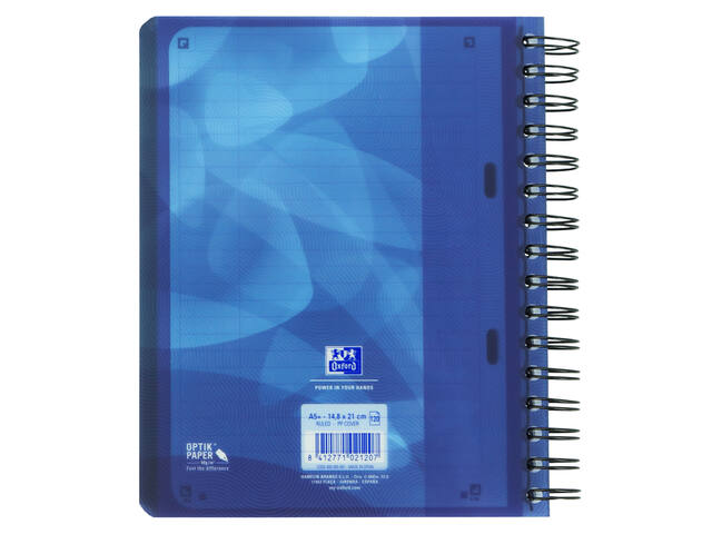 Projectbk Oxf School A5+ ln 6g 240pag 80gr blauw