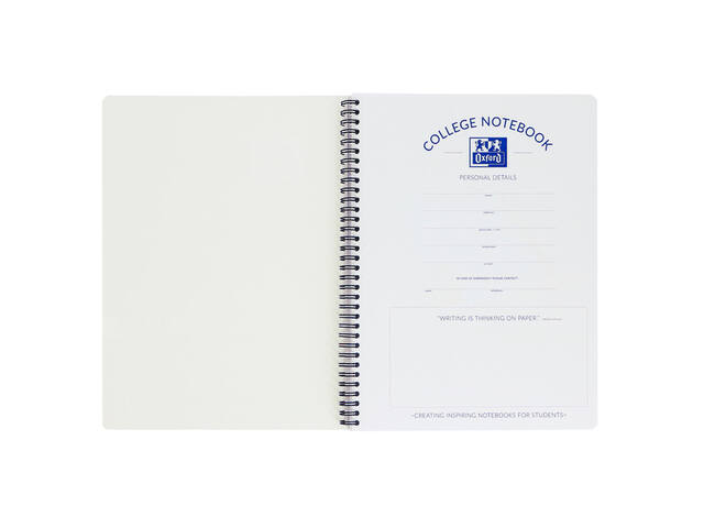 Collegeblk Oxf School A4+ ln 23gaats 160pag zwart