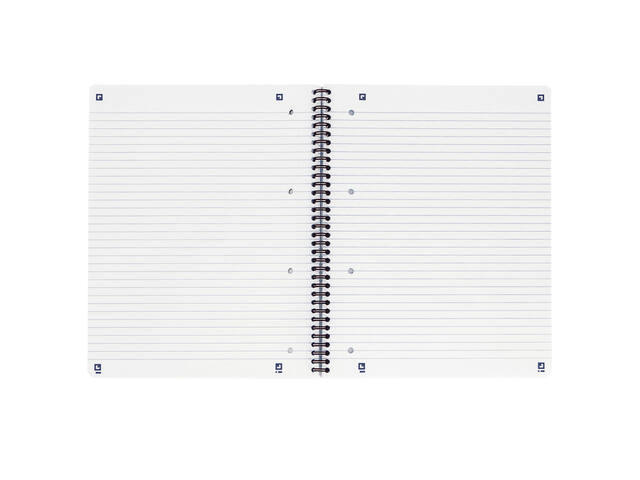 Collegeblk Oxf A4+ lijn 4gaats 180pag 80gr zwart