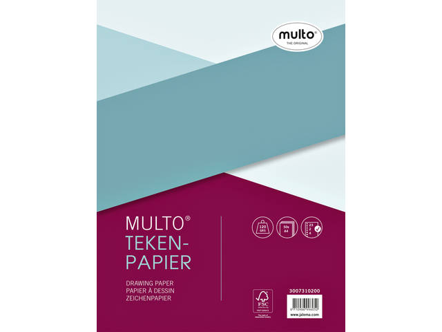 Interieur Multo 23-gaats tekenpapier 120gr 50v