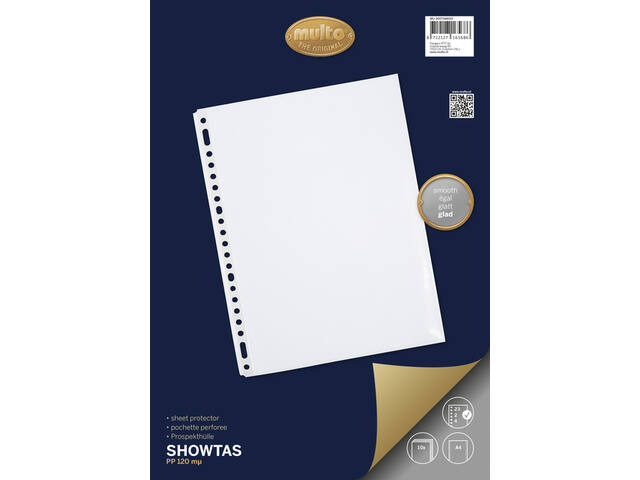Showtas Multo A4 23r PP 120 micron glad 10 stuks