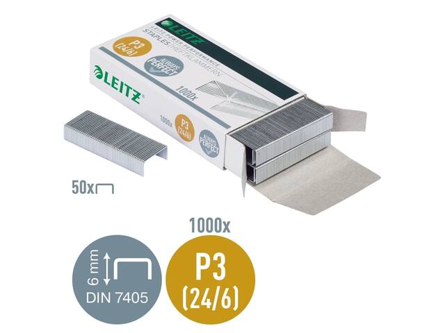 Nieten Leitz 24/6 verzinkt 1000st