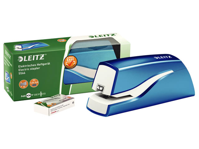 Nietmachine Leitz Nexxt WOW contactloos 10 vel bl