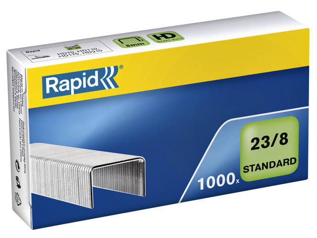 Nieten Rapid 23/8 gegalv standaard 1000st