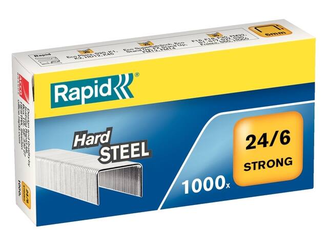 Nieten Rapid 24/6 staal strong 1000st