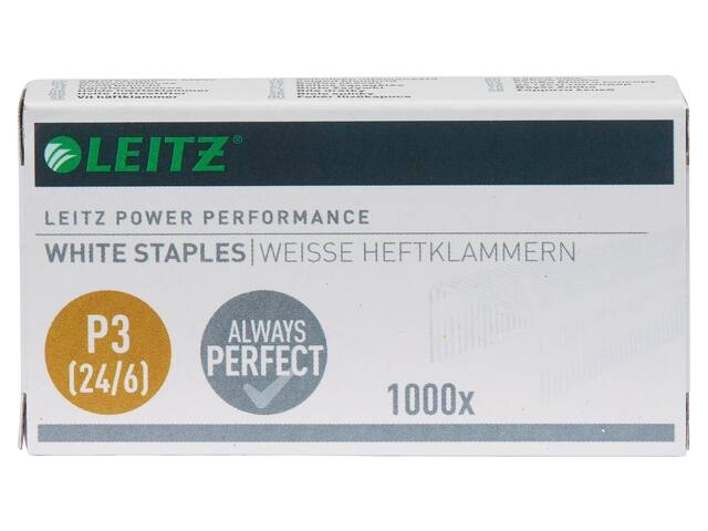 Nieten Leitz P3 24/6 wit 1000st