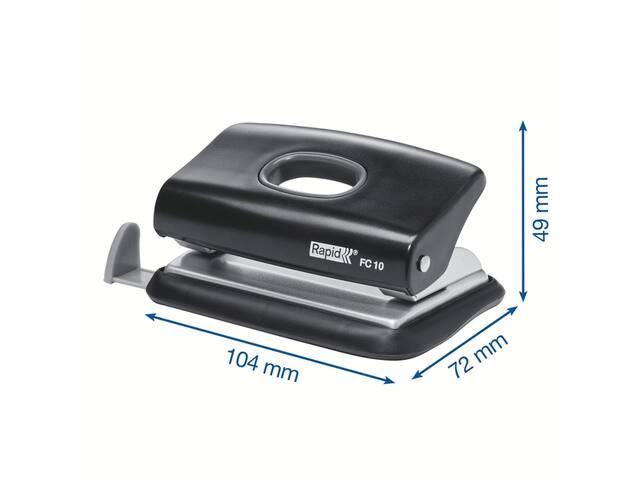 Perforator Rapid Fashion FC10 mini  10 vel zwart