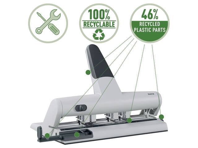 Perforator Leitz 5114 AKTO variabele multi zilver