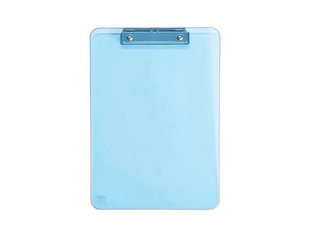 Klembord MAUL A4 staand transparant PS neon blauw