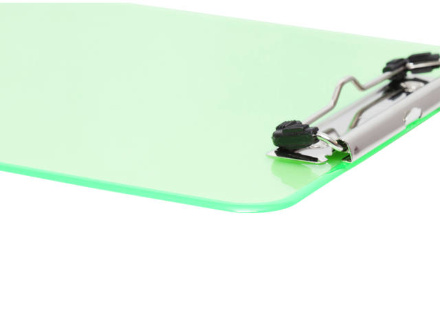 Klembord MAUL A4 staand transparant PS neon groen