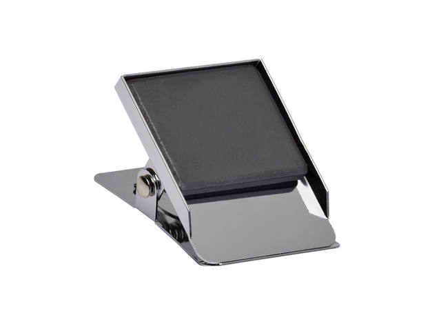 Papierklem MAUL magnetisch vierkant 40mm zilver